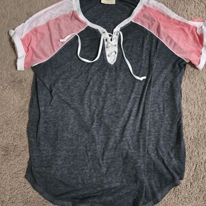 Lace-Up T-Shirt